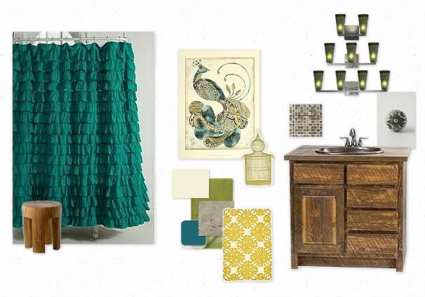 peacock mood board