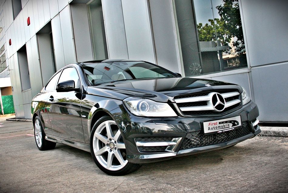 Mercedes c180 magnetite black #7