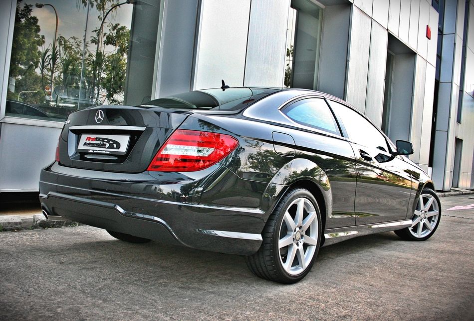 Mercedes c180 magnetite black #5