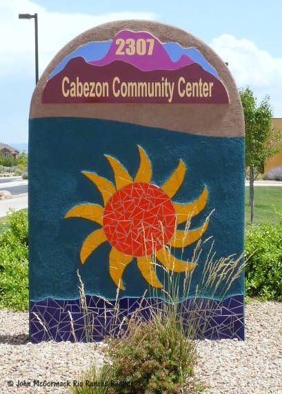 Cabezon Community Center Sign Rio Rancho NM