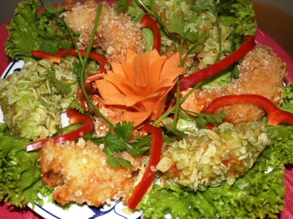 Tôm chiên cốm, Tôm chiên xù
