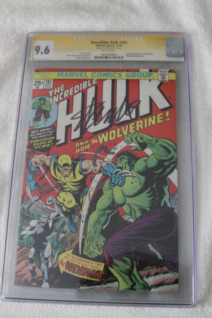 Hulk 181 signed, Hulk 181 with Stan Lee's autograph via Desert Wind.