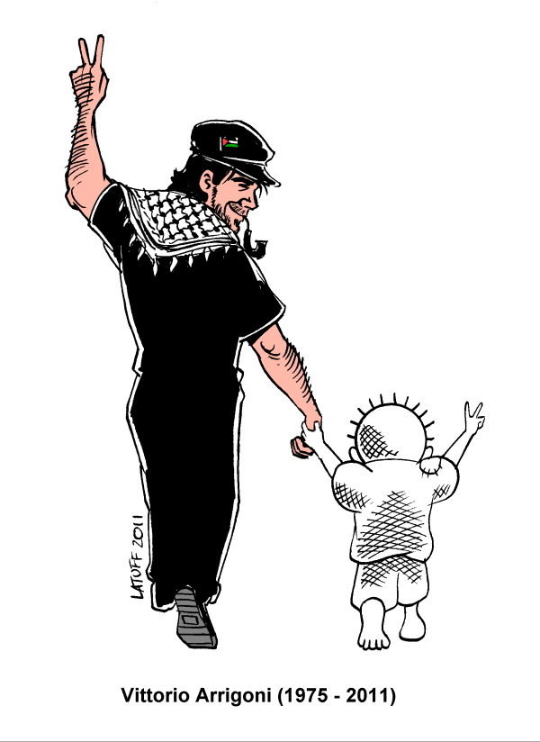 Vittorio Arrigoni,Carlos Latuff,Palestine,Gaza