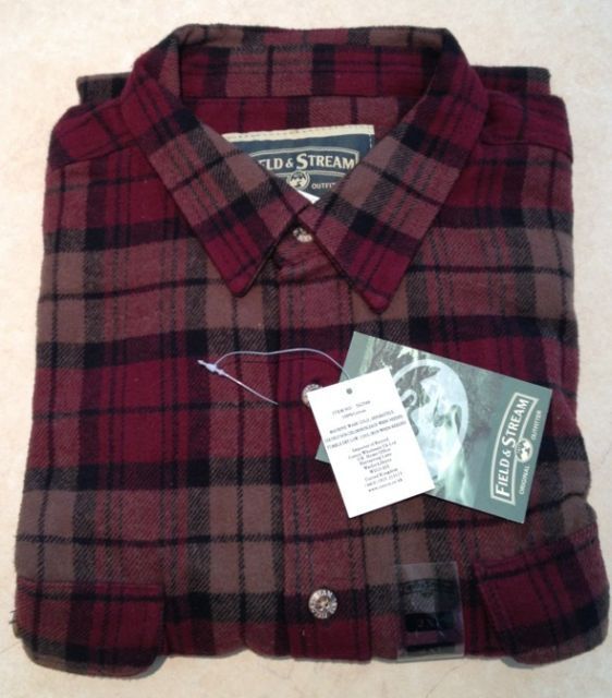 field and stream heavy flannel shirt
