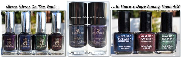 NailPolish Day #1: A-England, Essence, Mufe