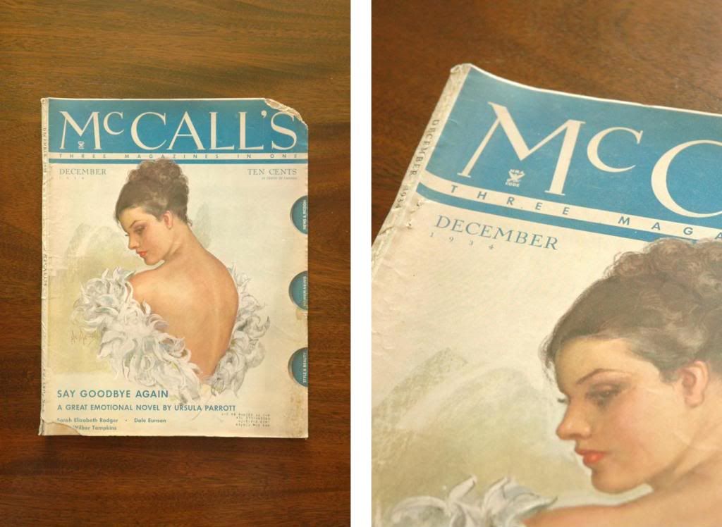 vintage 1930s mccalls magazine