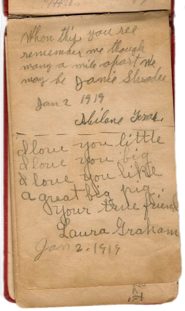 1918 Autograph Book