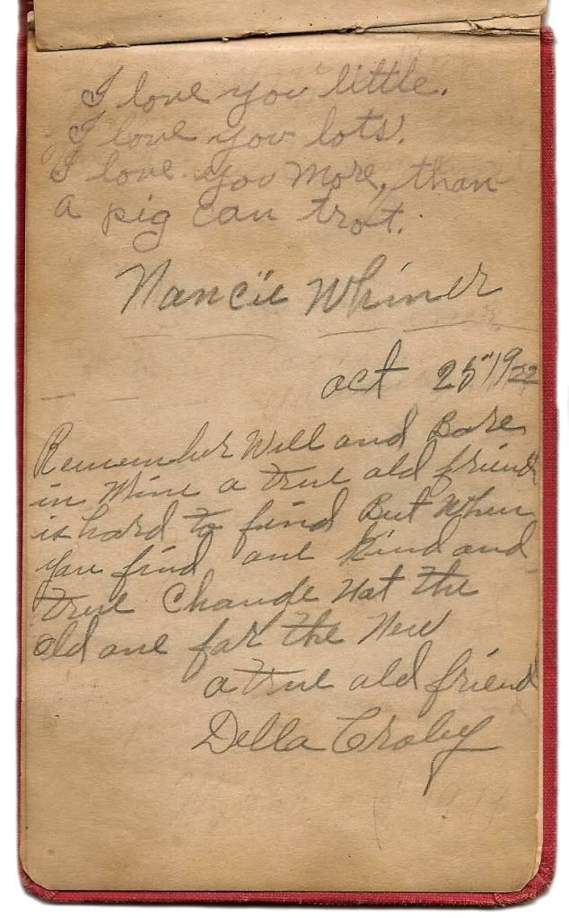 1918 Autograph Book