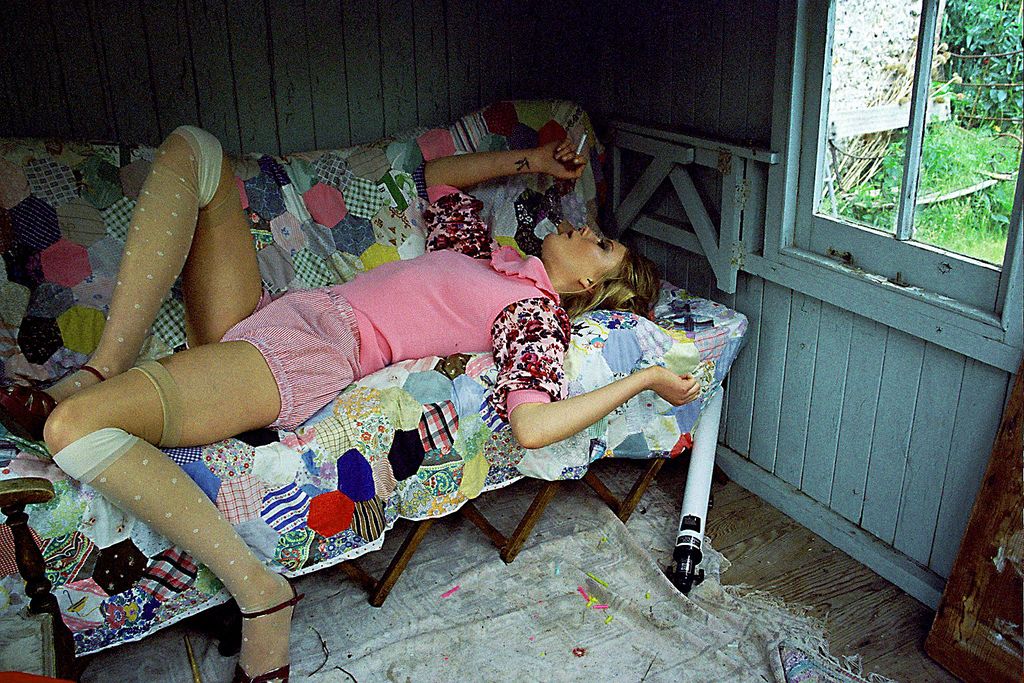 beautiful girl smoking