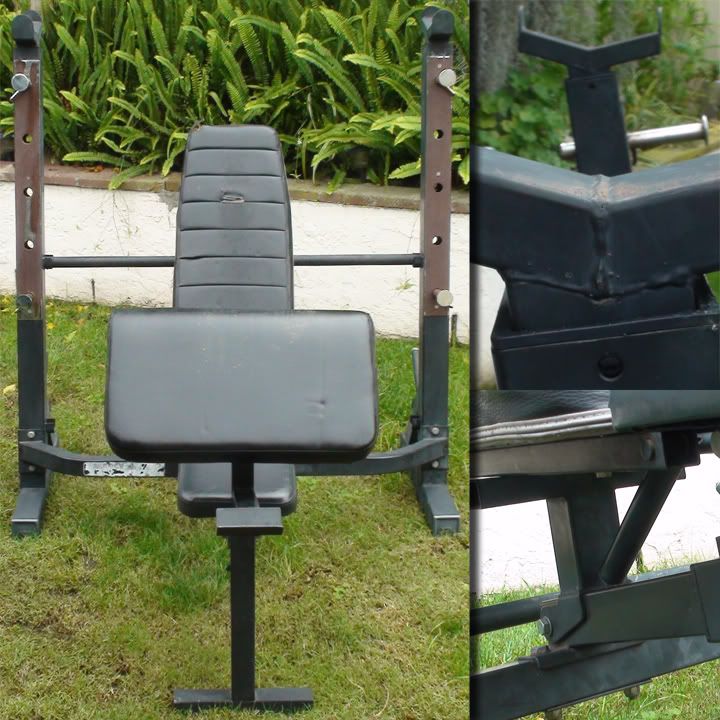 Bench, for sale impex rarely used impex Weights and jul weight bench 