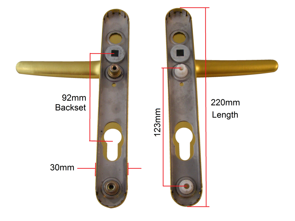 FRENCH DOOR PATIO DOOR HANDLES 92pz white /gold eBay