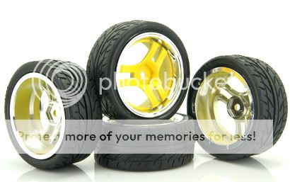   ON Road 3 Spoke Plastic Wheel Rim & Rubber Tyre,Tires J17 H02  