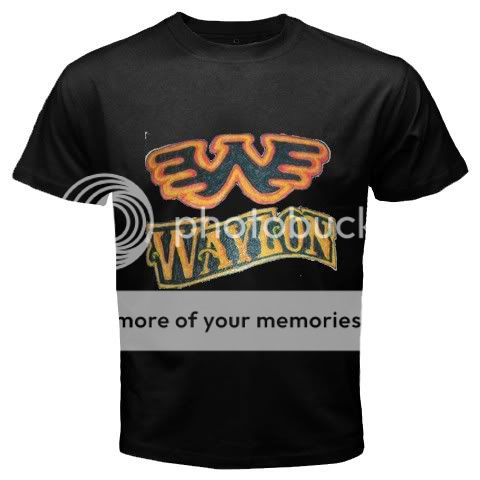 New Wings Waylon Jennings Mens Black T Shirt Size XS 2XL